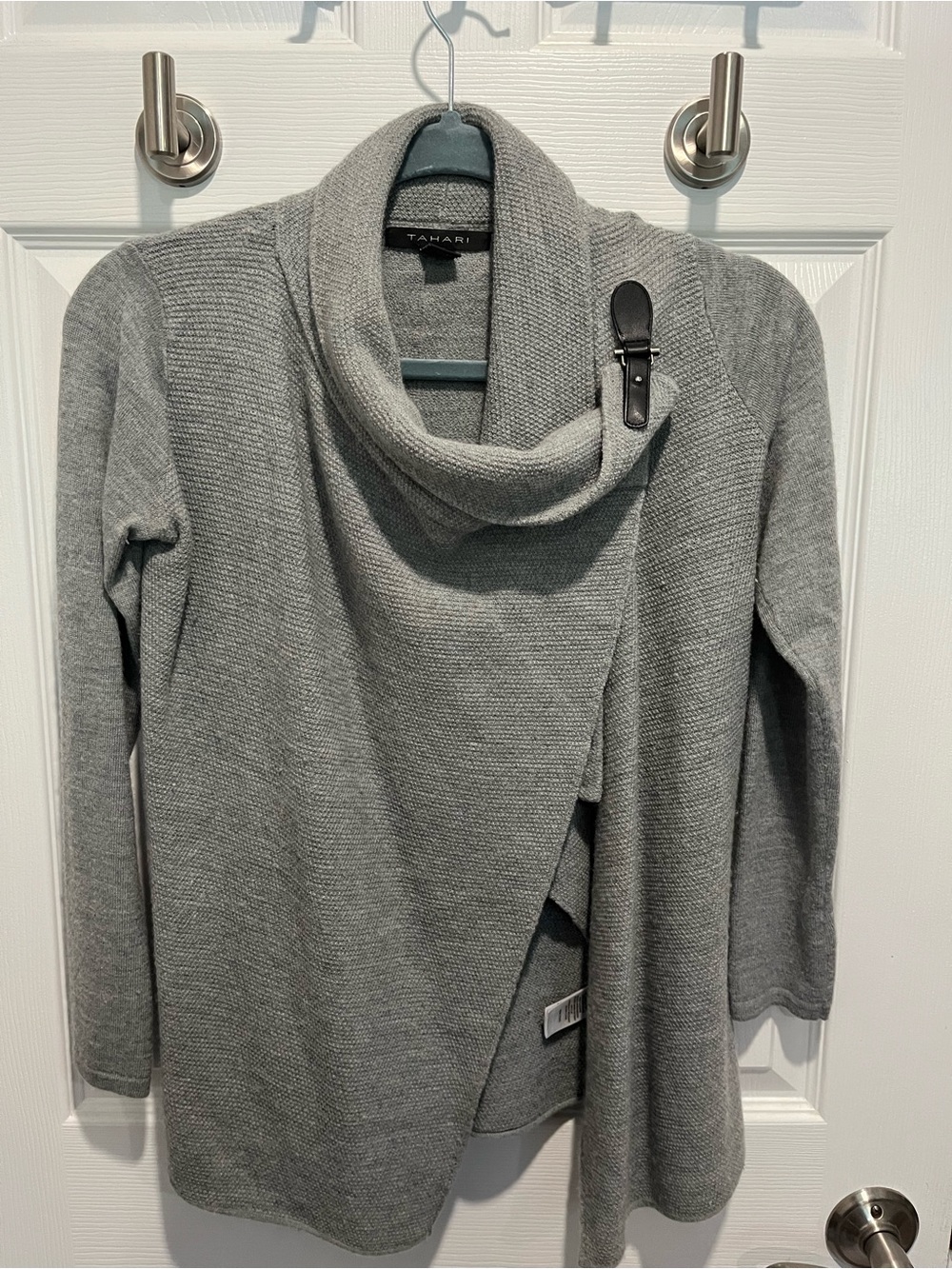 Tahari Cowl Neck Wrap Sweater